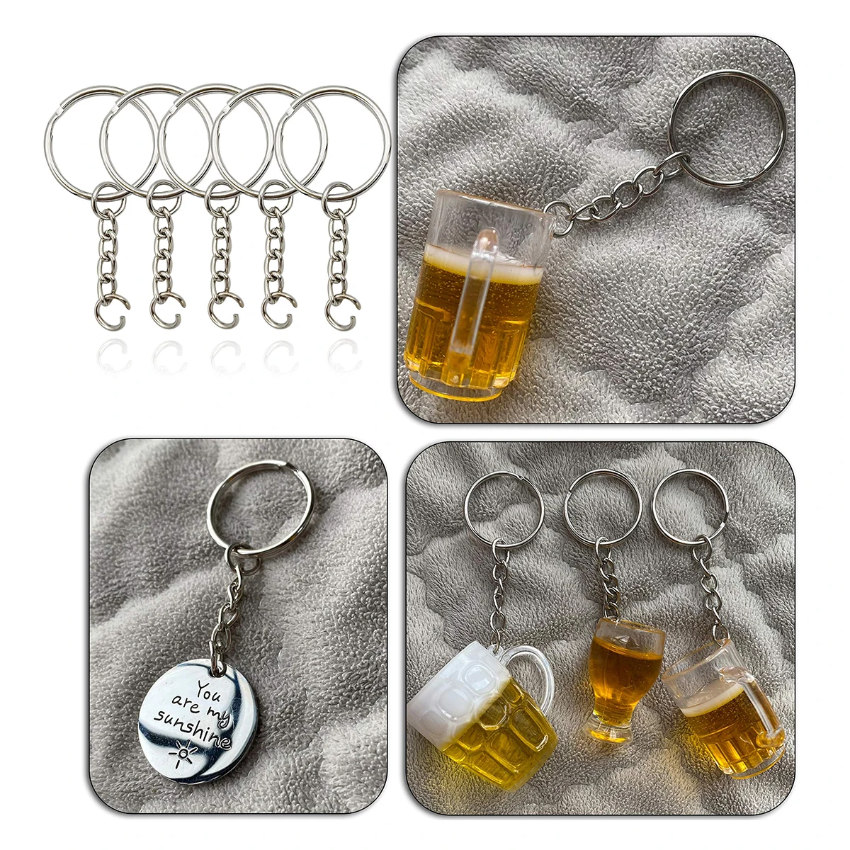 Individuell gestalteter 30-mm-Schlüsselanhänger mit Stanzdruck, personalisierte runde Eisenbeschläge für Schlüssel_voghion.com