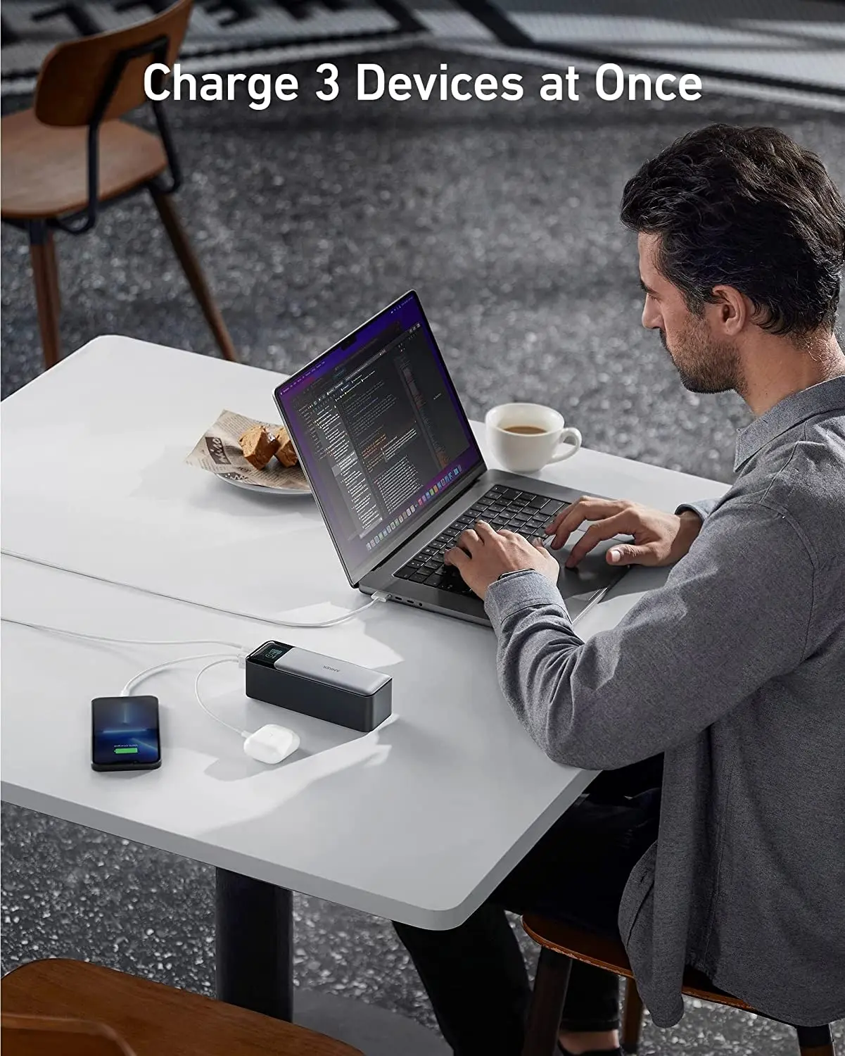 PC周辺機器 Anker - Anker 737 Power Bank (PowerCore 24000) Amazon.com: Anker 737 Power Bank, 24,000mAh 3-Port Laptop