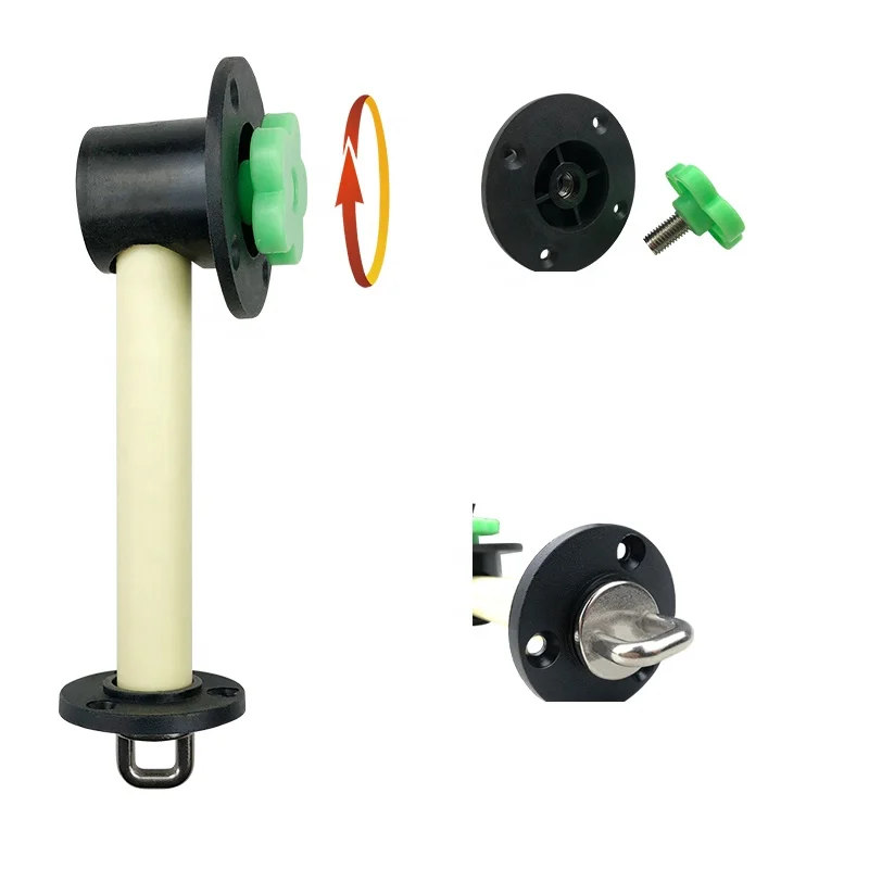Minran ABS Plastic Industrial Safety Escape Cold Room Sliding Door Locks for Steel Grill Doors with Anti-oxidation