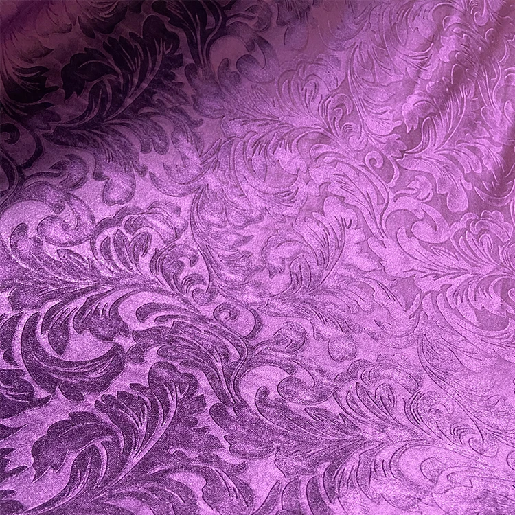 Free Sample Factory Supply 100% Polyester Embossed Auto Interior Latest Velour Upholstery Velvet Embossed Fabric
