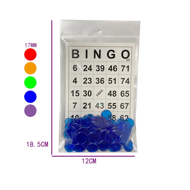Детские развивающие пластиковые предметы диаметром 17 мм от производителя, магнитные карты для бинго и набор микросхем для игр