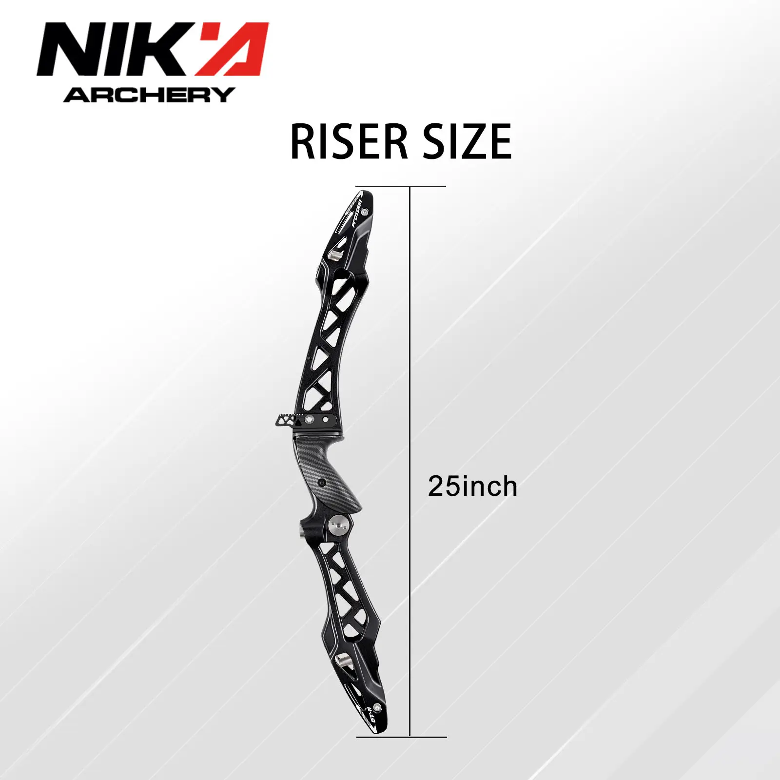 Nika Archery 25inches ILF Alloy Bow Handle Risers Archery Recurve