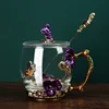 Purple-Cup+Spoon+Lid-Short Style(330ml)