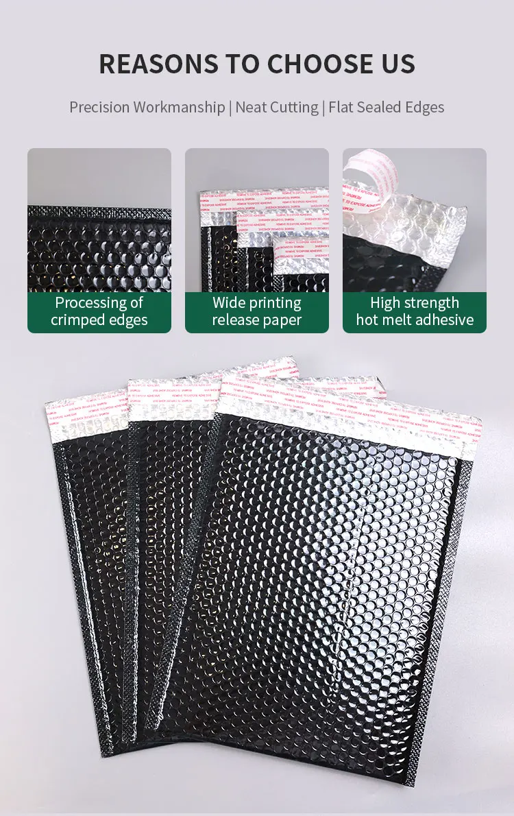 Custom Color Bubble  Envelope Bag Mailer Bags Waterproof Plastic Shipping Bag