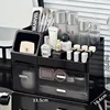 Translucent gray drawer style [Luxury Black] Large capacity