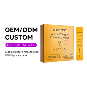 OEM ODM Moisturizing Masks Face Skin Care Anti Aging Wrinkle Acne Whitening Vitamin E Vegan Turmeric Collagen Facial Cream Mask