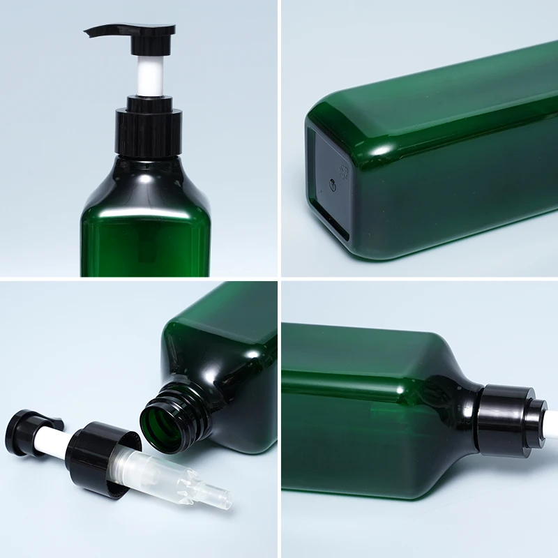 High Quality Luxury Pet Shampoo Shower Gel Plastic square Bottles 60ML 500ml