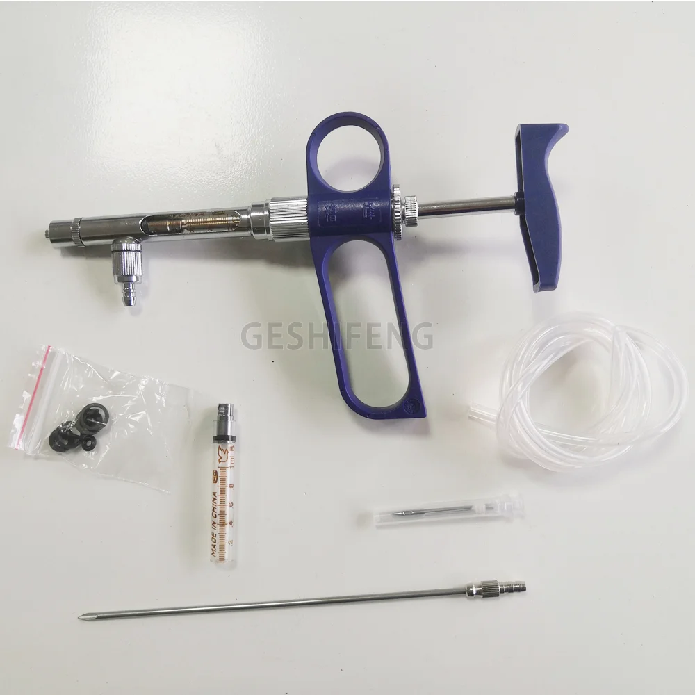Injection 5Ml Glass Stainless Steel Rabbit Cow Goat Cattle Sheep Pig Veterinary Syringe
