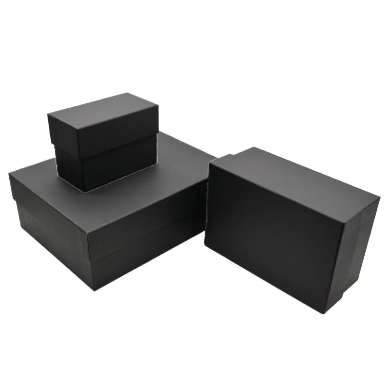 ISO9001 Luxury Chocolate Brown Gift Wrap Paper Box New Design Custom Logo Plate Printing Rigid Cardboard Package Embossing details