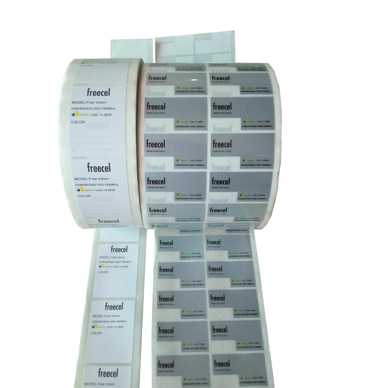 Cheap paper carton label sticker ,outer packing label sticker