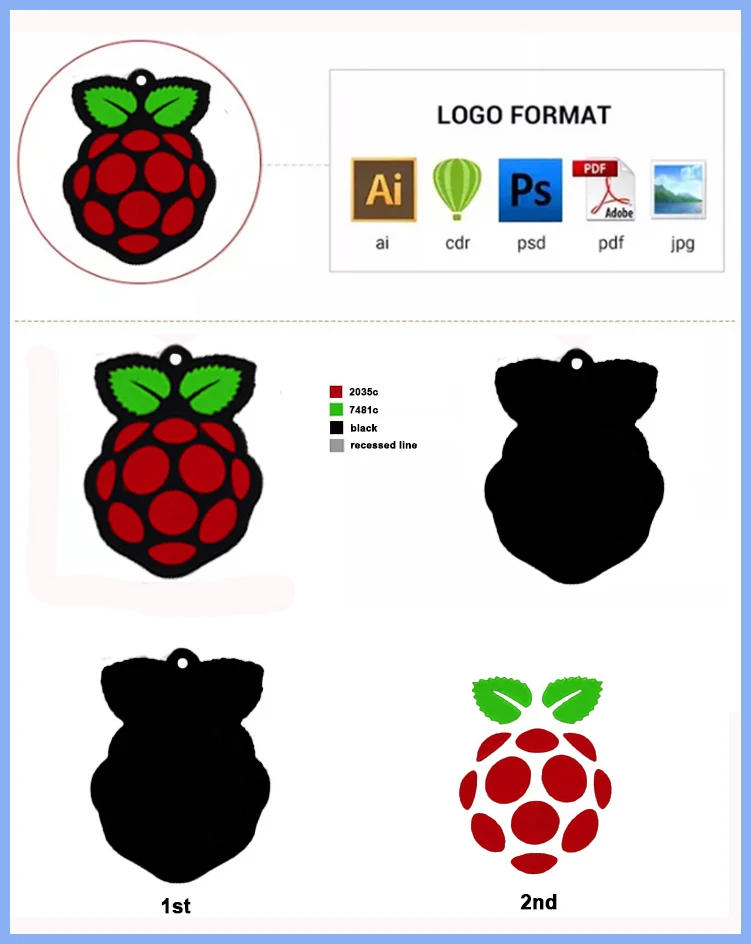 High Quality Custom Loop Silicone Rubber Garment Badges Chapter With ...