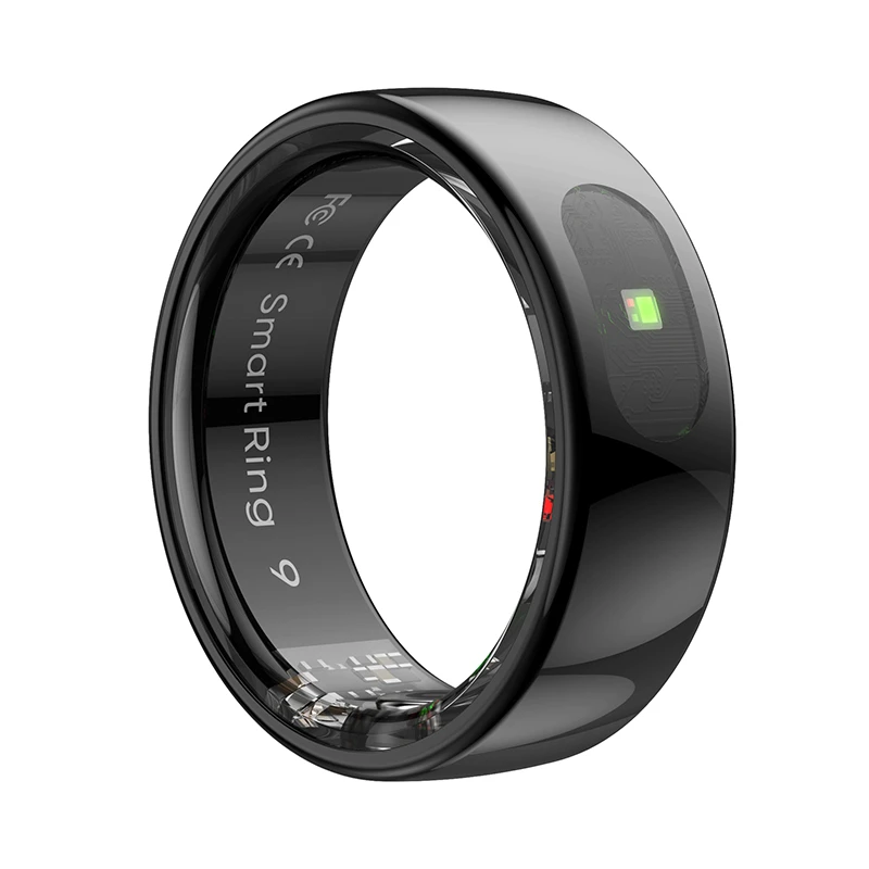 2025 New 5ATM Smart Ring R08 with Touch Pad, Gold Black Silver Chip RTL8762ESF Skin Temp aperçu 2