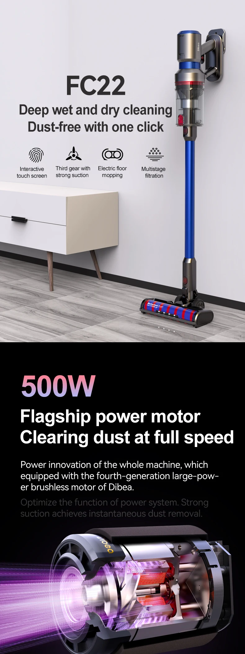 Professional Home Rechargeable Upright Smart Best Vacuum Cleaners Portable Wireless Handheld