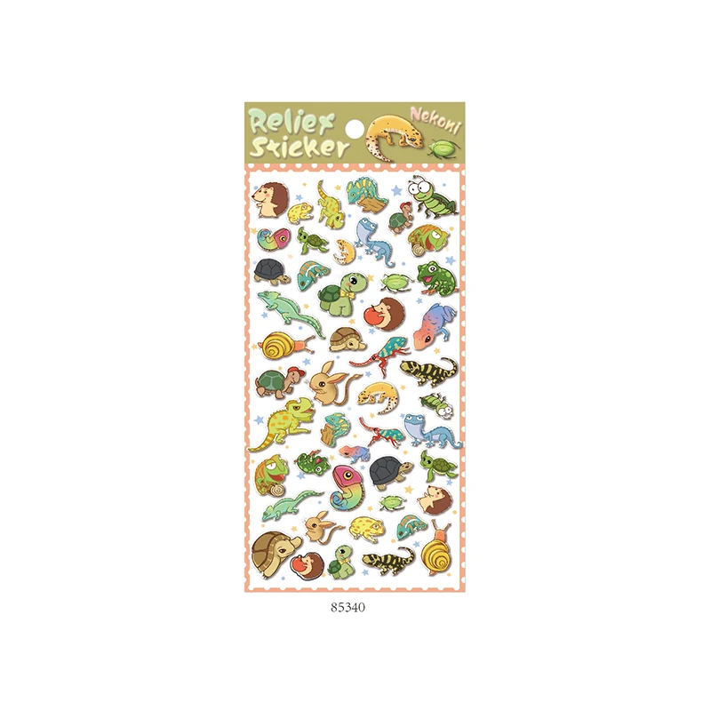 BulbaCraft Autocollants animaux kawaii – Autocollants mignons pour bouteilles d'eau – Autocollants d'animaux de dessin animé – Autocollants kawaii