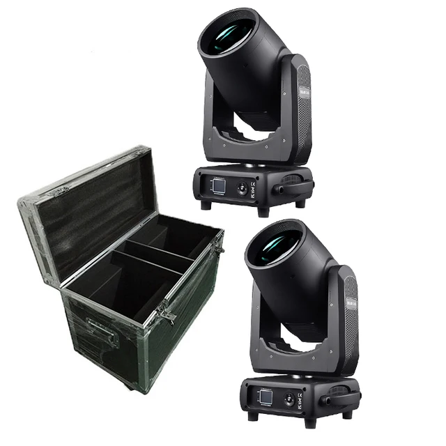380W Sharpy Beam Moving Head Stage Rainbow Effect Dual Prism Spot Moving Head Sharpy 380 Beam Light With Fly Case 2PC Pack
