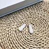 White No-Hole Leather Strap End