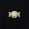 Moissanita amarillo-plata