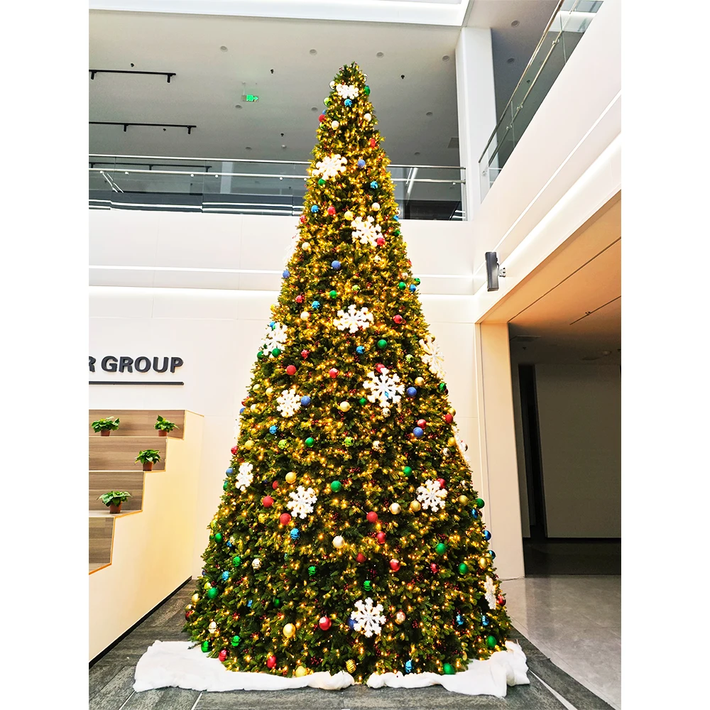高級会社の代表的な幸運クリスマスツリー巨大な7MRGBマルチカラーLED