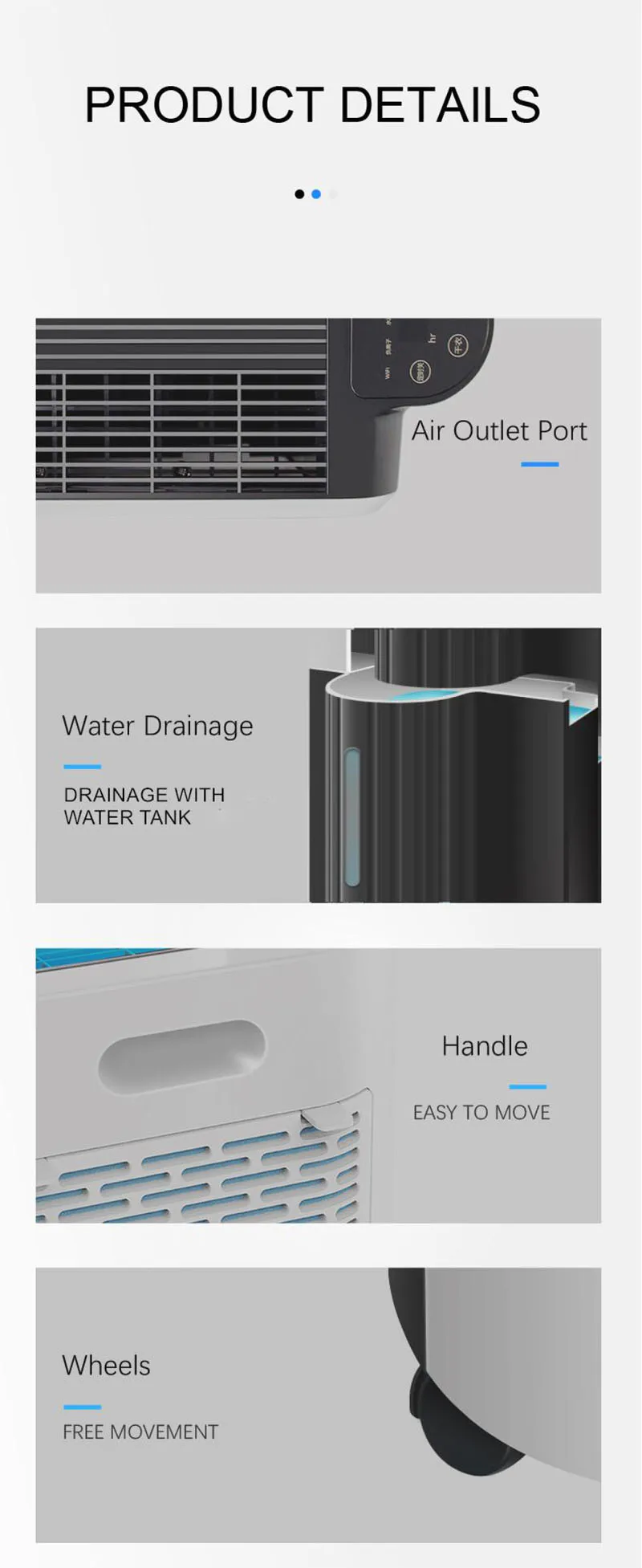 Moisture Removal Dehumidifier, 20l, 220, 42 - detail 20