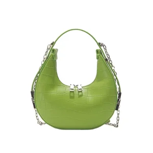 Custom Trendy Half Moon Design Ladies Shoulder Crossbody Bags Luxury Fashion Purse and Handbags for Women