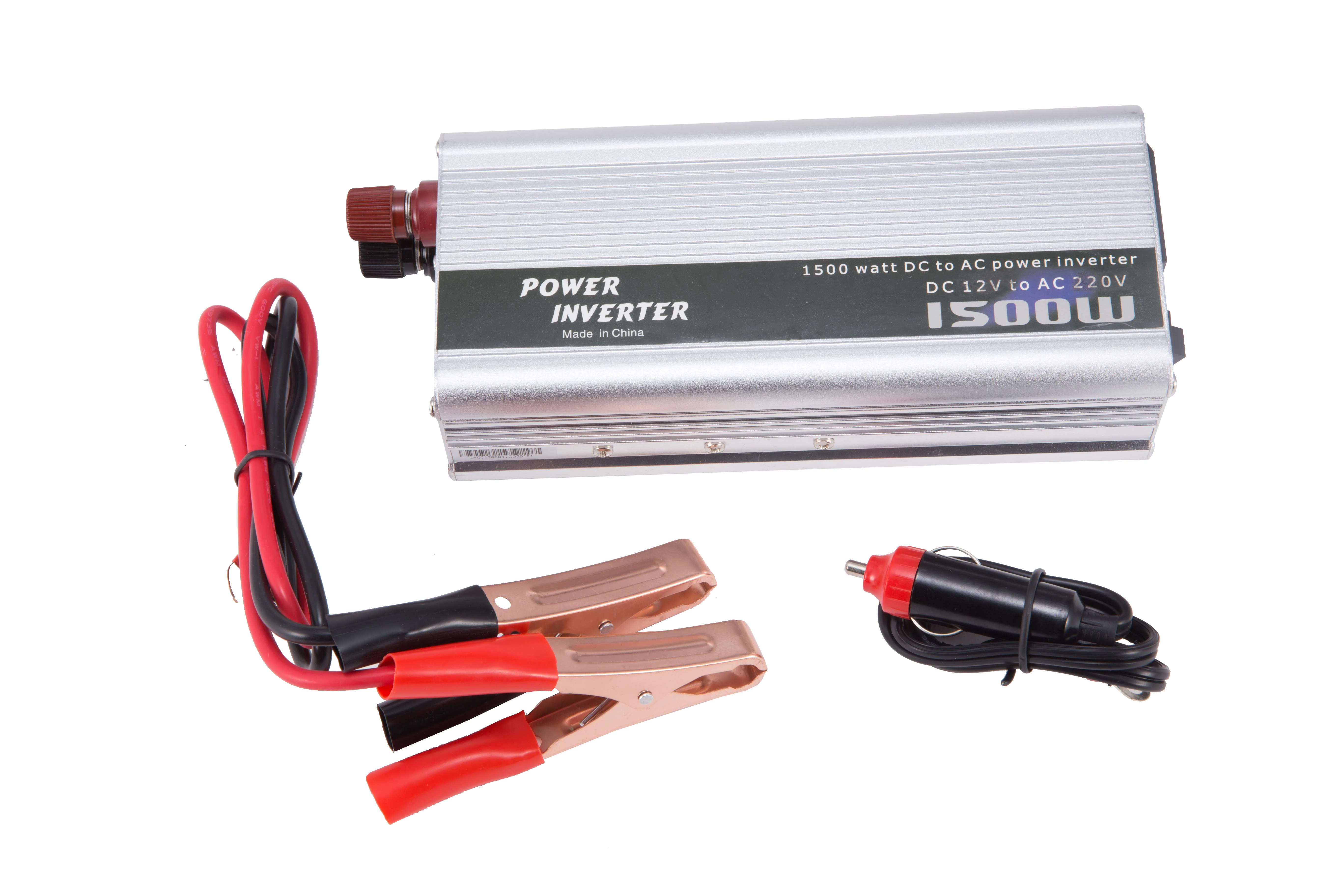 Aluminum Shell Modified Sine Wave 1500 Watt Power Inverter Dc 12V to Ac 220V for Car