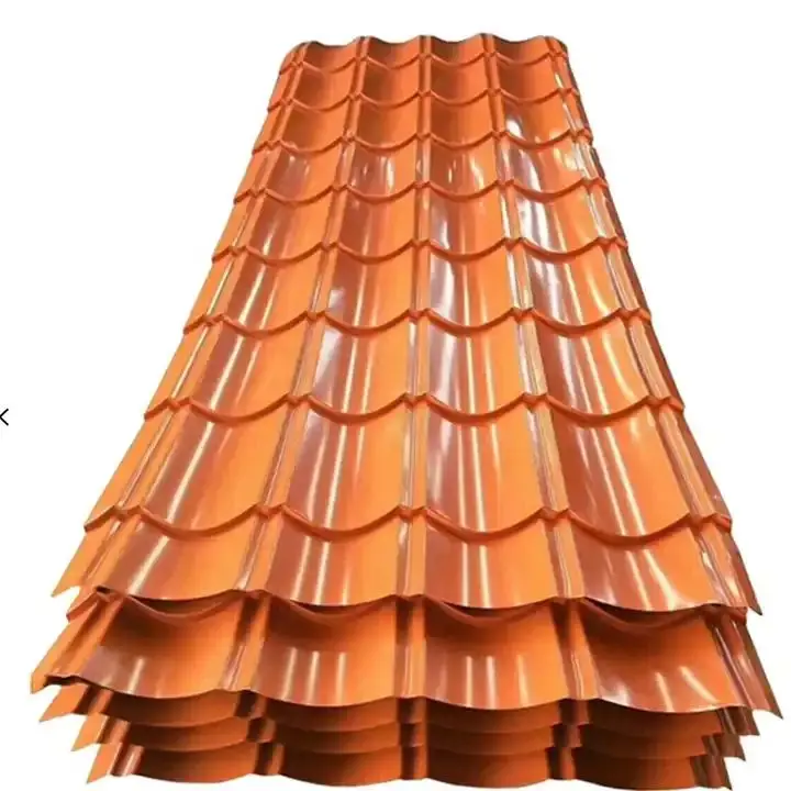 ASTM Hot Rolled Galvanized Steel Coil Metal Roof Roofing Board Corrugated Board 0.38mm Thick Color Coated Corrugate