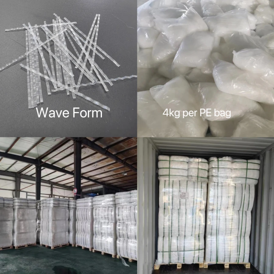 Briture 48mm PP Polypropylene Macro Fiber Crimped Wave with 500Mpa Tensile Strength for Construction and Concrete