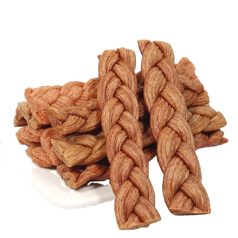 Organic Dog Snacks Twist  Beef Training Rewards High-Protein Grain-Free Bite-Resistant Large Medium Small Dogs Tooth Cleaning