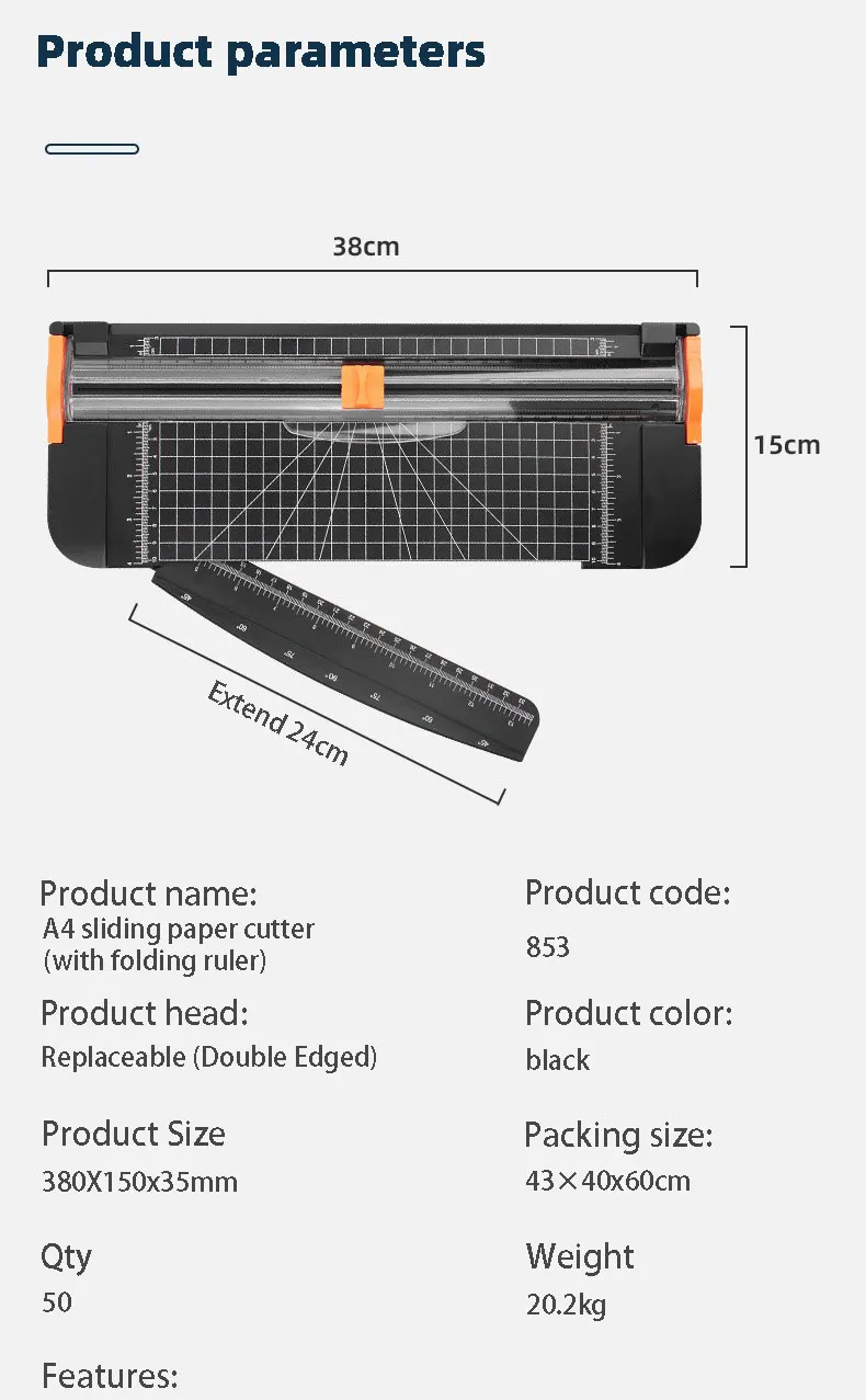 Multifunction Paper Trimmer Factory Oem A4 Paper Cutter For Customer A4