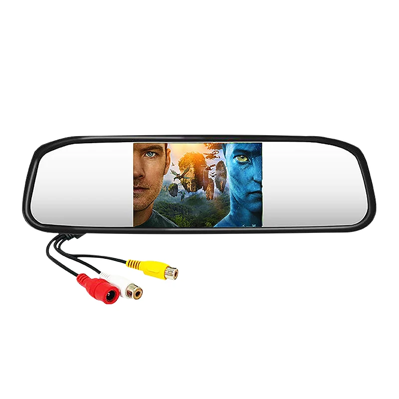 4.3 Inch Monitor Car Rearview Mirror Car Monitor Clip On Monitor With Av1 Av2 Input Buy