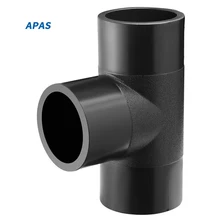 APAS  factory Quick Connect Hdpe Pipes Fittings Pe Pipe Compression Fitting Irrigation Fitting  Straight  Tee  For water supply