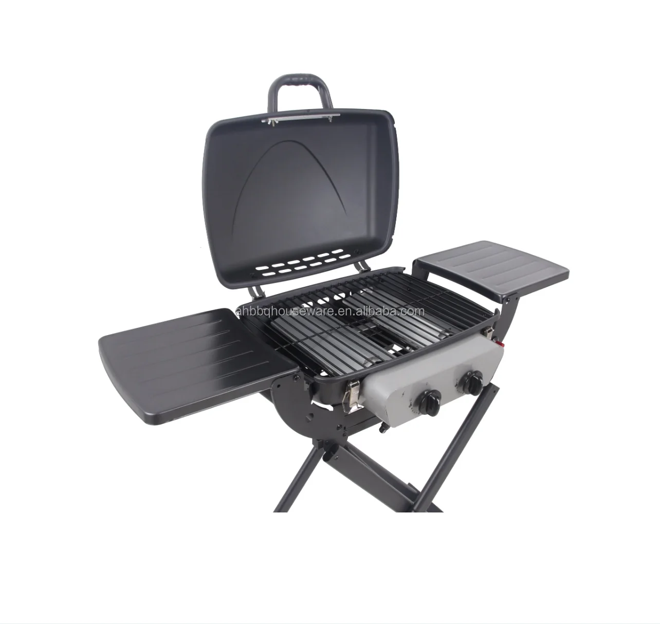 Ce Approval 2 Burner Folding Gas Grill With Foldable Side Table And ...