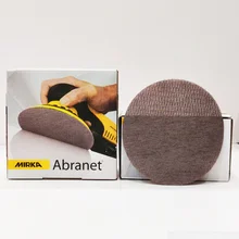 Mirka Abrasives 5 inch 6 inch Abrasive Disc P80-P1500 Grit Mesh Abrasives Dust Free Sanding Discs Mirka Abranet