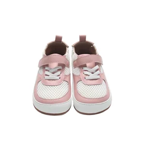 Babyhappy New Design Little Ones  Breathable Ergonomic Genuine Leather Barefoot Baby Shoes for Kids Baby