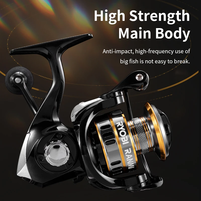 5.2:1 Gear Ratio RY Spinning Fishing Reel - Durable Metal Design for Carp  Fishing, Interchangeable Handle, Lake & Ocean Use