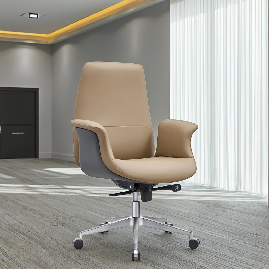 Full Mesh Fabric Leather Executive Adjustable Headrest Footrest Cheap Modern Recliner Swivel Ergonomic Office Chair Steel Base 2
