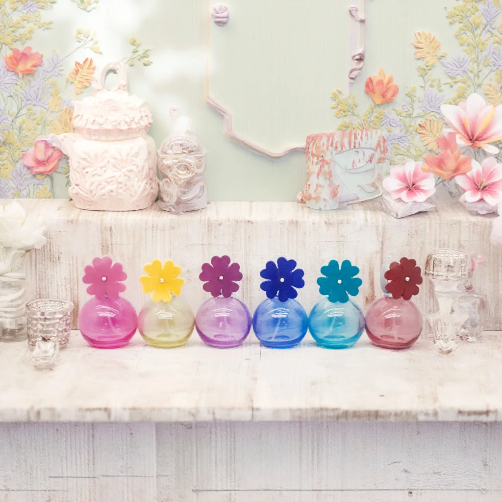 product cute kids perfume bottles colored flower fragrance bottle empty refillable perfume bottle-27