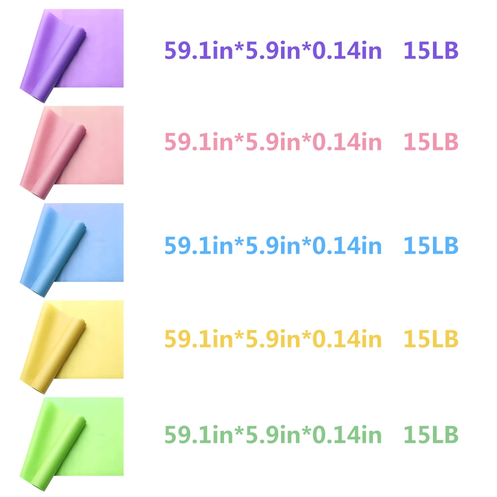 Длинные Фитнес-эластичные резиновые натуральные латексные ленты для занятий