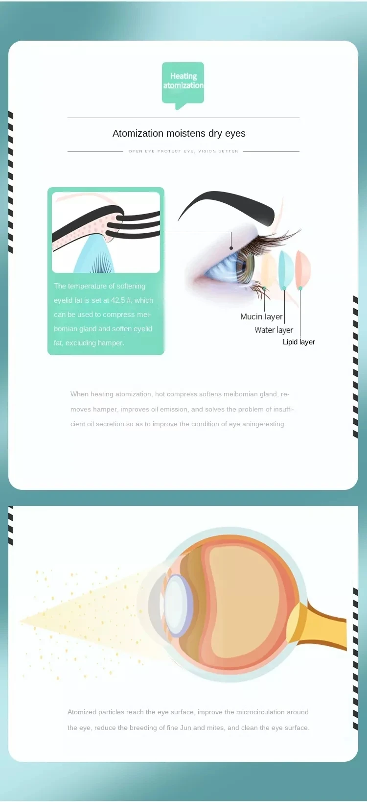 Spa Eye Care Beauty Device Eye Nebulizer To Relieve Black Eye Socket