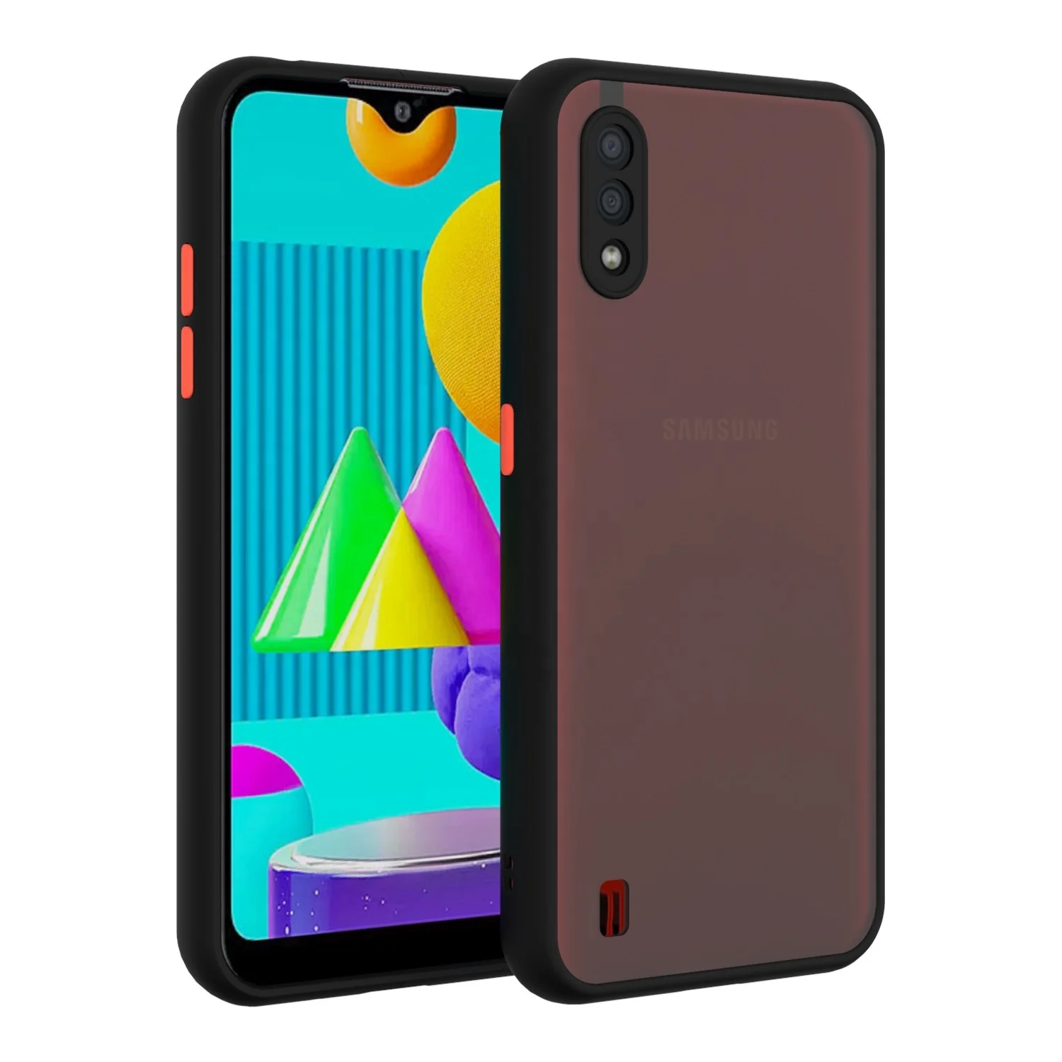 2020 Mobile Casing Smoke Matte for Samsung Galaxy M Series