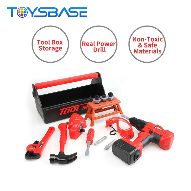 Набор инструментов для ролевых игр, электрическая дрель, отвертка, набор инструментов для мальчиков, детские игрушки