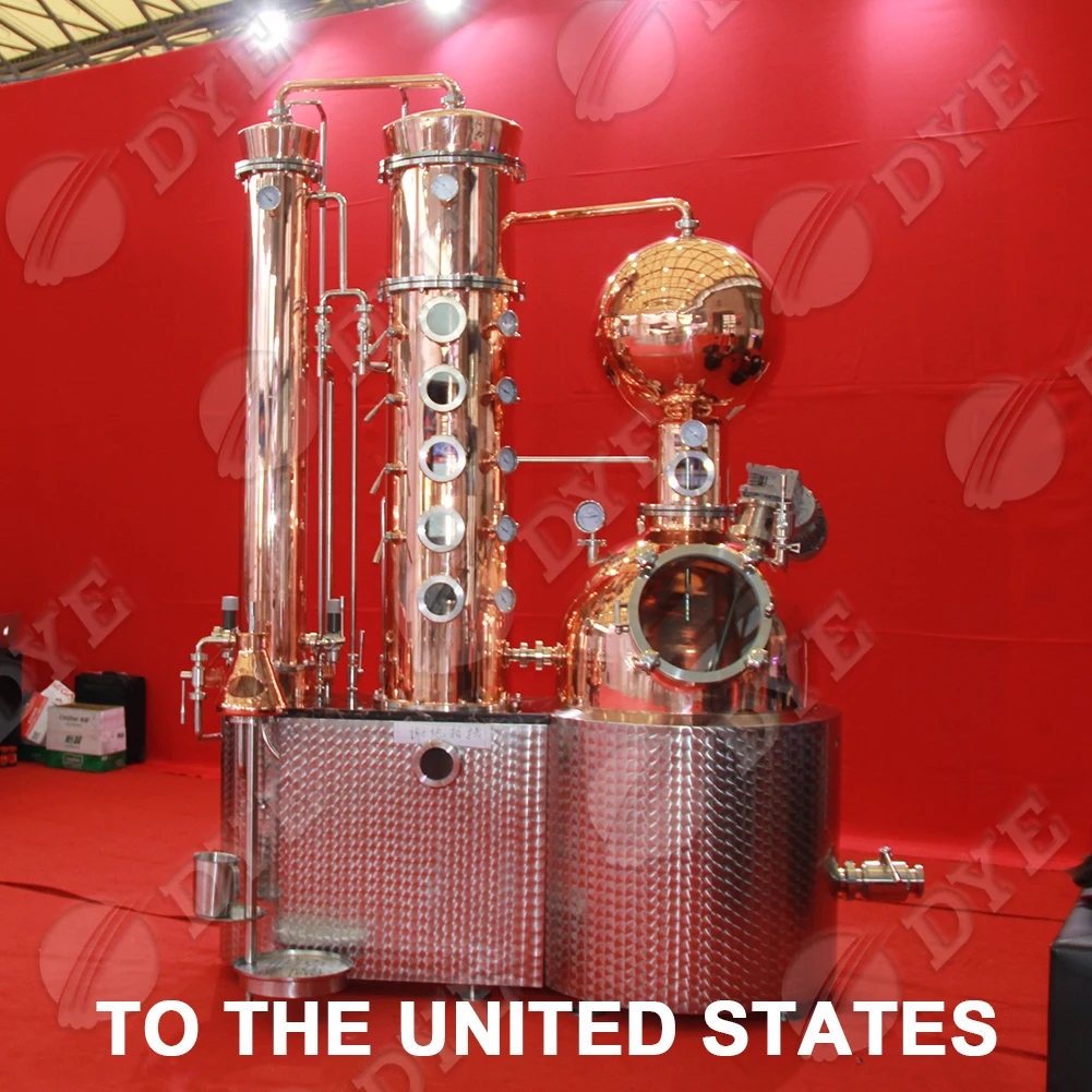 
 Краситель медный горшок все еще дистилляционное оборудование 96% дистиллятор спирта  