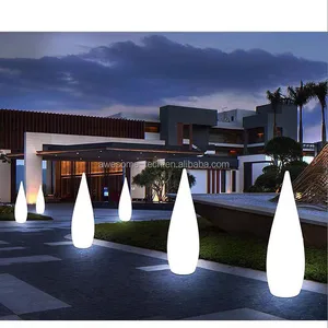 Outdoor Waterproof Garden Lamp Water Drop Design Floor Lamp for Villa Terrace Atmosphere Christmas Landscape Courtyard