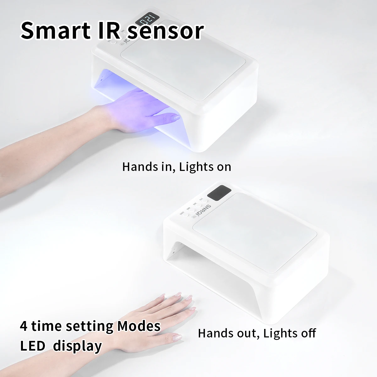 SNRQI Luxury Salon Use UV LED Nail Lamp T8-A Uv Lamp for Nails