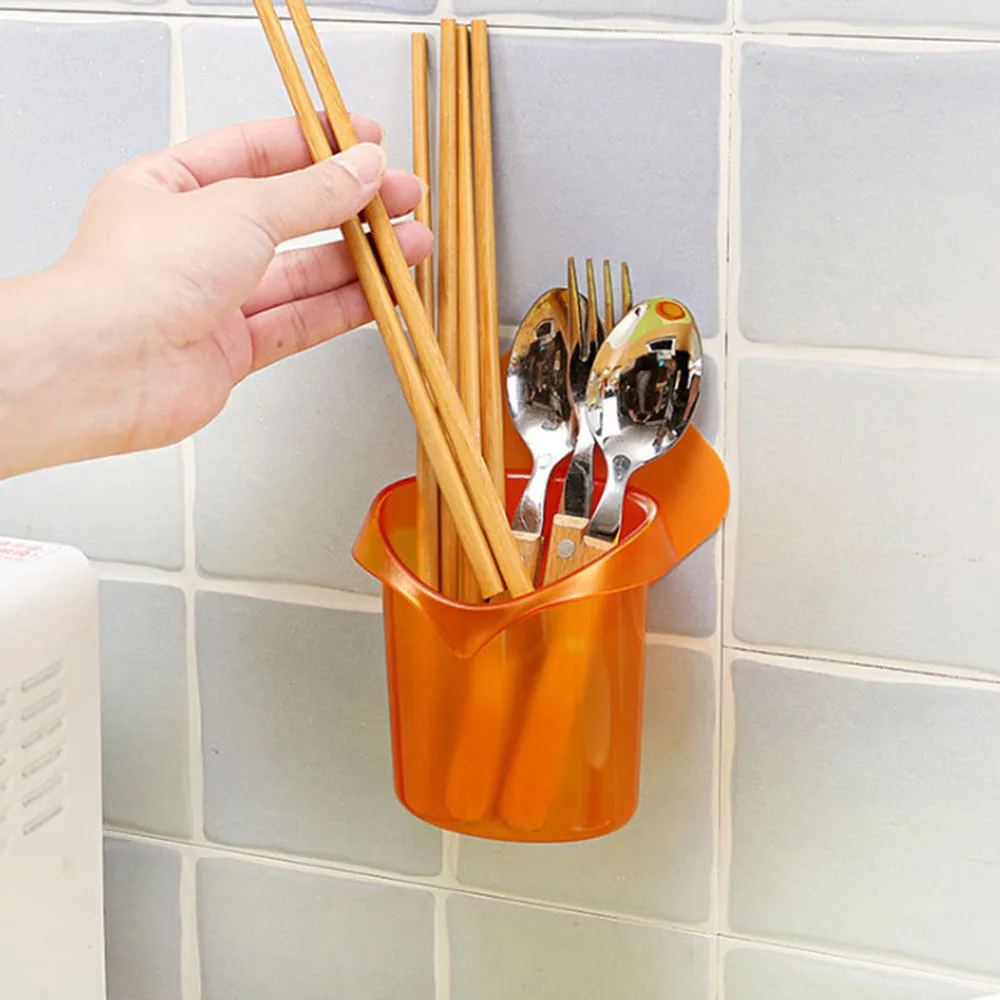 Cross Border Non Perforated Adhesive Wall Mounted Creative Suction Cup Plastic High Lightweight Durable Mouthwash Storage Tier