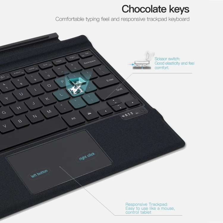 New Arrival for Microsoft Surface Pro 3 Magnetic Wireless Keyboard Leather Case