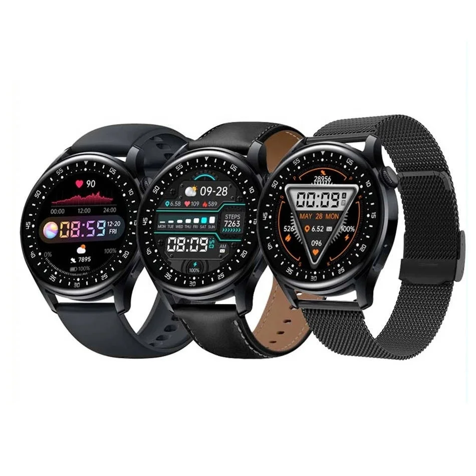 New D3 Pro Smartwatch Inch HD Round Digital Custom Face Blood Pressure  IP67 Waterproof D3pro Fitness Tracker Smart Watch