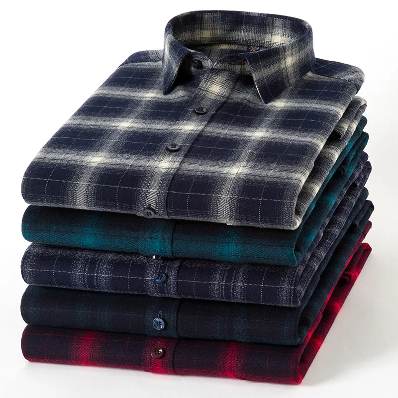 2022 New Hot Sale Cheap Custom Luxury Men Cotton Flannel Shirts Jacket ...