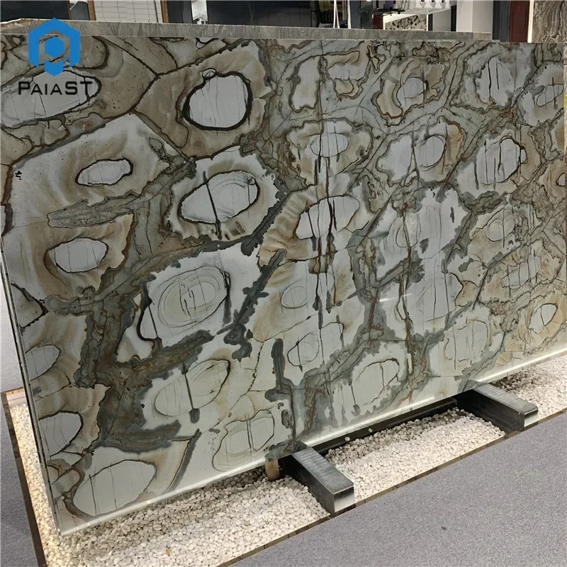 product luxury brazil natural exotic stone wasabi quartzite slabs for kitchen countertop-1