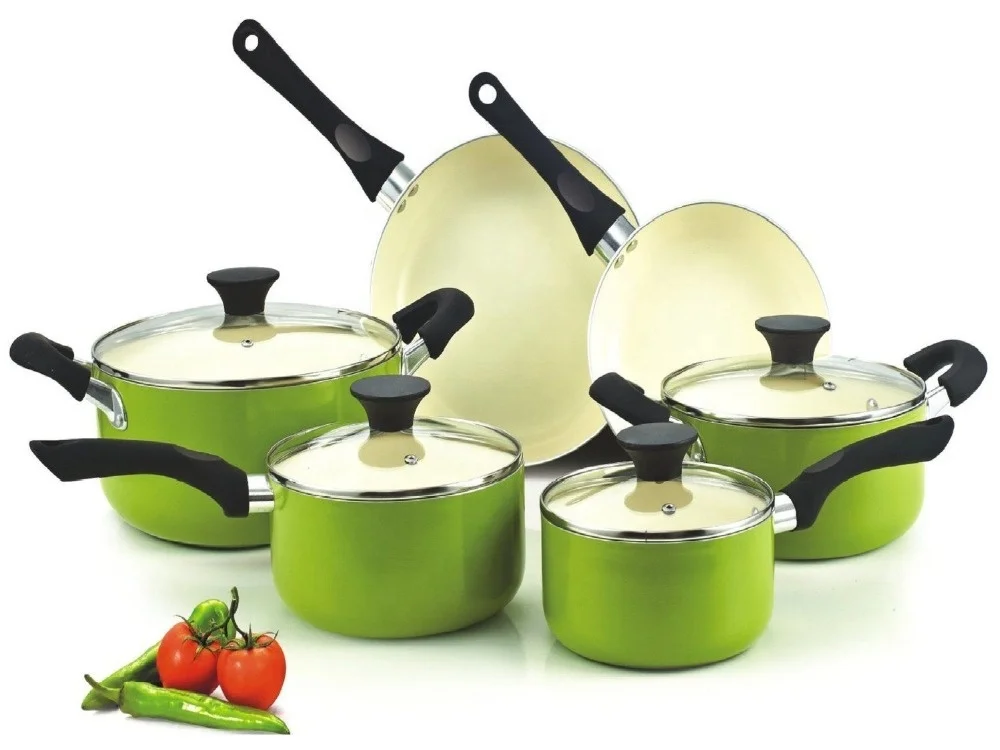 15 piece nonstick arc cookware /megaware cookware/korkmaz cookware